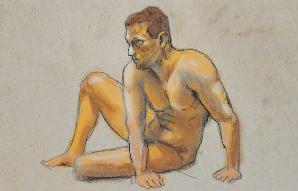 Conte, Charcoal, Pen, Pencil Figure